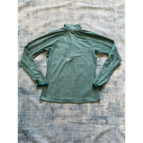 Nike Blue Green Elements Dri Fit Running Long Sleeve 1/4 Zip Top Medium - Picture 2 of 7